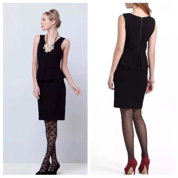 open lace back dress Ganni Ganni Peplum Waist Dress main image 0